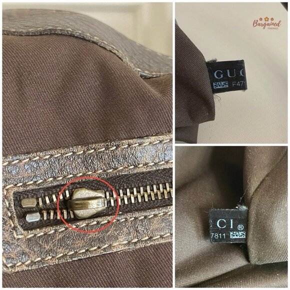 Authentic GUCCI Dark Brown Guccissima Leather New Pelham Large Shoulder Bag - Picture 14 of 15